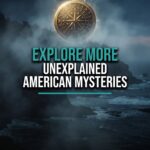 Gold StoryScout compass emerging from ocean fog
